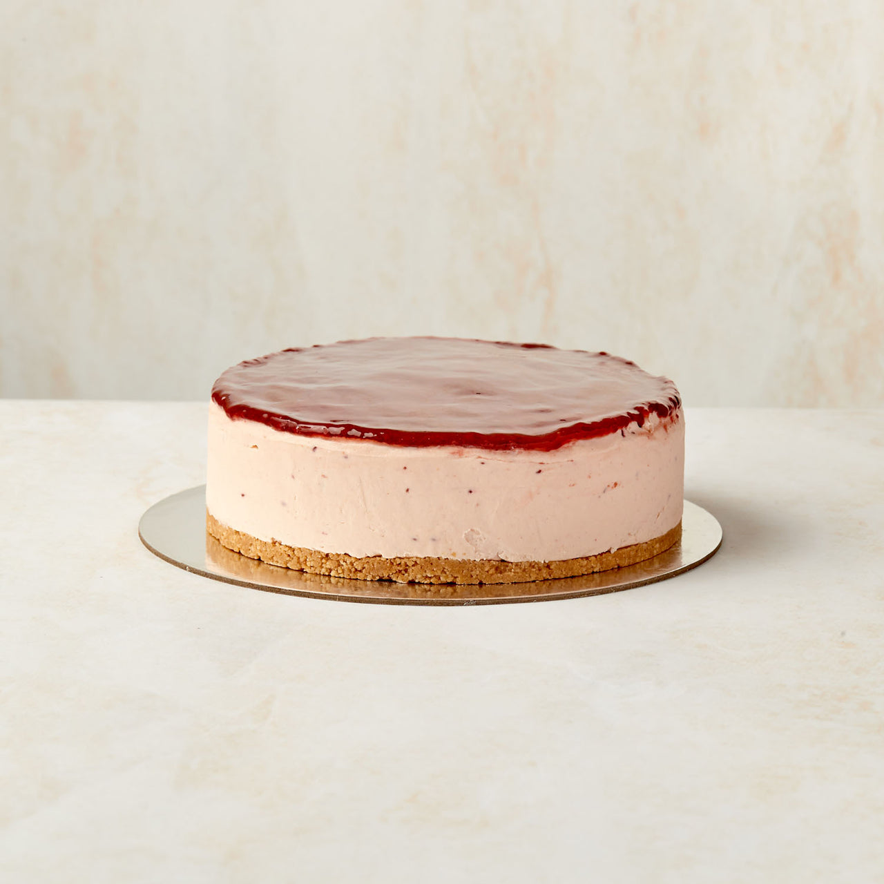 Raspberry Cheesecake Cold Set Round 8 inch