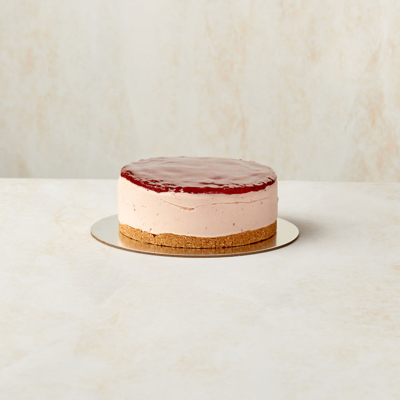 Raspberry Cheesecake Cold Set Round 6 inch